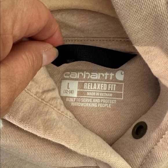 Carhartt Blush Hoodie with Logo - Picture 6 of 7